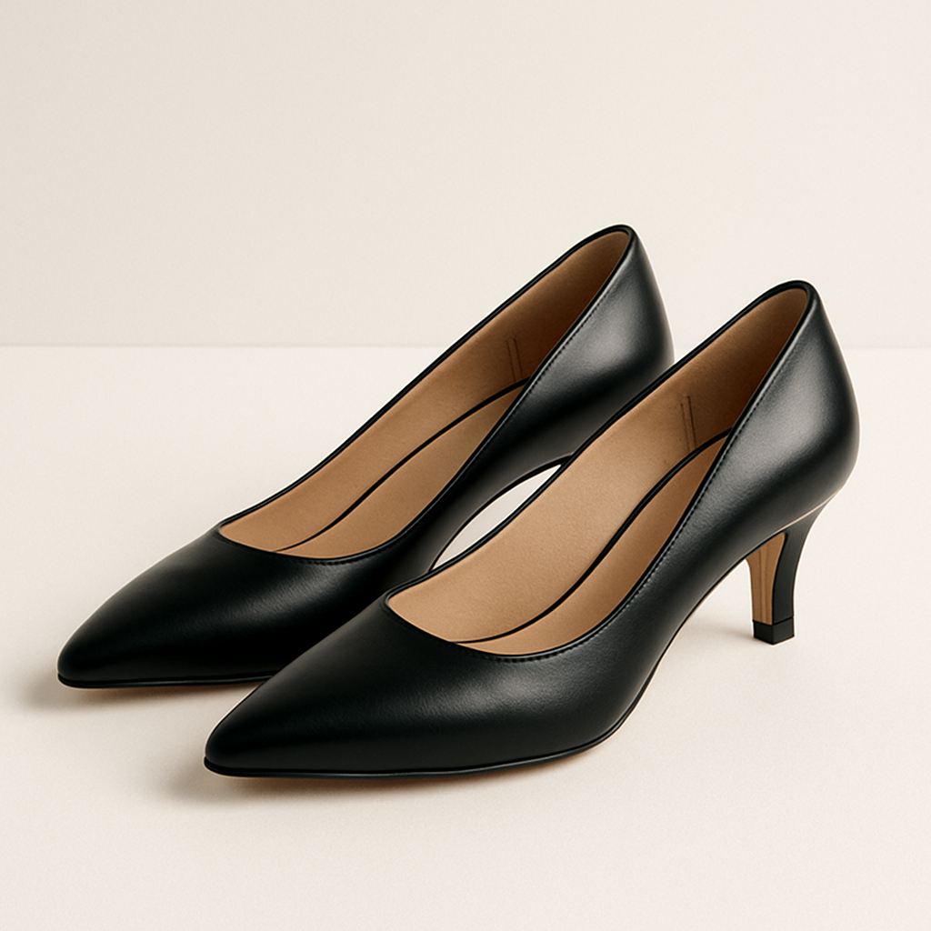 Black salon pumps